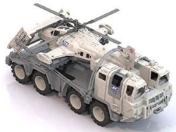 Arctic Military Tractor with Helicopter