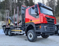 Special Timber Transporter with AMT N.V. 732920 Crane - 8x8 Configuration