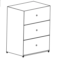 Metal Cabinet for Storing Documents and Office Supplies