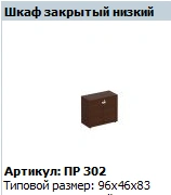 Premier Wooden Framed Door Set (2 pcs) for Low Cabinets, Model PR 694