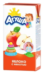 Enriched Apple Juice with Pulp for Pregnant Women "Agusha" 0.5L