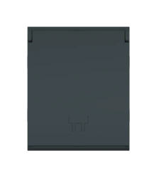 CADUCEUS ALING MODE Hidden Socket with Grounding, 16A, 250V, Anthracite, Art. 653.A