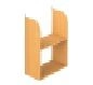 Wall-Mounted Shelf for Public Spaces, Model PLN1.08