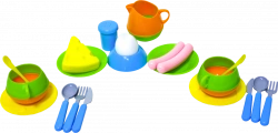 Brunch Children's Dish Set KNOBA 1/10 - Fun Play Dishes