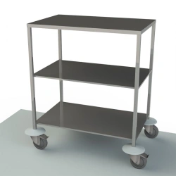 Stainless Steel Instrument Table with Metal Frame, Mobile SIP2-01 "MEDMEL