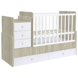 Polini Kids Simple 1100 Children's Bed with Chest of Drawers