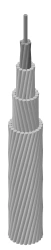 Heat-Resistant Uninsulated Wires for Power Lines AT3C