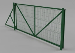 3D Sliding Gates URAL 4 Zn with Polymer Powder Coating