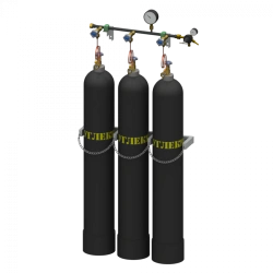 Carbon Dioxide Discharge Ramp for Three Cylinders PPU-3-L