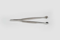 Surgical Tissue Forceps with Serrated Jaws, 200 mm