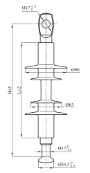 Insulator for Air Transmission Lines LK 70/10-3SP