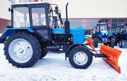 Utility and Road Maintenance Machine UDKM-4 on Belarus 82.1 Tractor