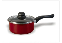 Non-Stick Coated Steel Saucepan with Lid 1.1L / 1.5L