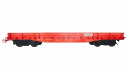 Universal Flatbed Wagon for Transporting Various Cargo Types with Metal Floor 13-1266