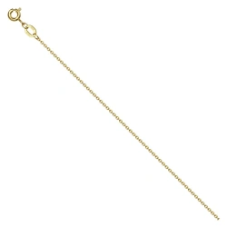 Green Cobra Diamond Faceted Gold Bracelet 585 0.6MM 25CM 3.42G
