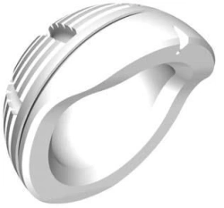 Cement fixation component STM for dysplastic applications, 32mm diameter, size 56