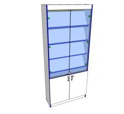Wooden Display Case for Exhibition and Demonstration