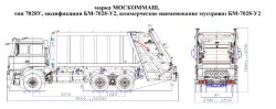 Special Rear-Loading Garbage Truck BM-7028-U2 on URAL C3 Chassis S35510