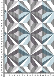 Synthetic Knitted Fabric (50% Cotton, 50% Polyester) Printed, Jersey