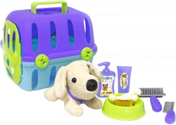 Toy Carry Case with Plush Dog - Little Friend Set, Knopa 1/4