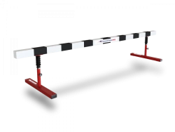 Running Barrier for Steeplechase with Adjustable Height
