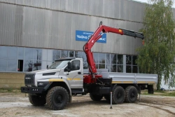 Transport Vehicle with Crane Manipulator NR8082S Model 2784U2 on URAL Chassis