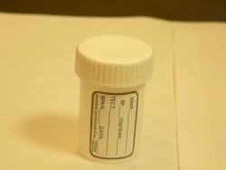 Disposable Non-Sterile Polymer Container for Bio Samples with Spoon and Label - 60ml/Batch