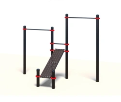 Compact Pull-Up Bar with Adjustable Bench for Abs