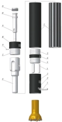 Pneumatic Hammer P-130-4.5 RR-B MX 130mm Bore Diameter