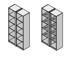 Wooden Office Shelf Furniture Set "Time.S