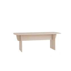 Rectangular Meeting Table with Rounded Corners - Model ST08