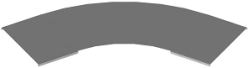 Horizontal 60-Degree Radius Cover for Self-Supporting Cable Trays KLI 000 U60