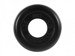 Standard Rubber-Coated Disc, Black, 51mm, 1.25kg - MB-PltB51-1.25