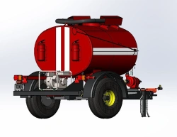 Tractor Fire Tank Semi-Trailer LKT-2P with LKT-P1800.00 Axles