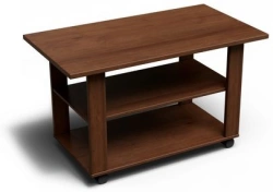Perspective Coffee Table with Horizontal Shelves