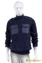 Dark Blue Woolen Cavalry Sweater Fabric Cut, High-Quality Knit