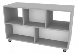 Dual-side mobile cabinet on spherical supports 1000x400x600mm