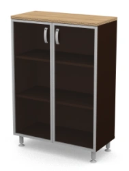 Wooden Document Cabinet Three-Level