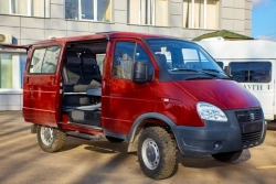 Passenger and Cargo Transport Bus IAC-1767M2 based on Sobol Vehicle Modification 22177/221717