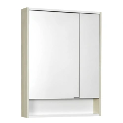 Compact Bathroom Mirror Cabinet Aquaton Riko 65 White, Ash 1A215202RIB901.A215.2.02R.IB9.0