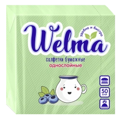 Single-Ply Green Paper Napkins for Everyday Use 1/50/38