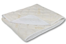 Quilted Mattress Protector Made of Cotton and Synthetic Fabric