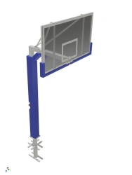 Stationary Outdoor Basketball Stand