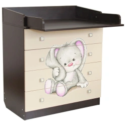 Fey 1580 Bunny Chest of Drawers in Wenge-Beige, Art. 0001041.5.12