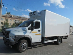 Isothermal Refrigerated Truck with Diesel Engine Type 47122, Modification 47122A on GAZ C4 Chassis