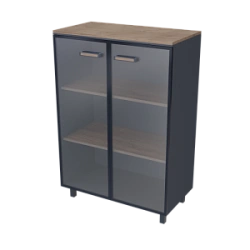 Medium Glass Document Cabinet PREGO