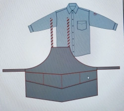 Men's Work Apron for Passenger Train Conductors, Type A
