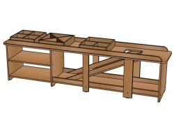Didactic Table No. 2 with Drawers, Model SD46