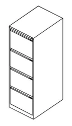 Metal Filing Cabinet for Organizing Documents