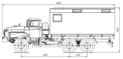 AVIKOM Mobile Workshop Vehicle 50780AEF on Ural 4320 Chassis